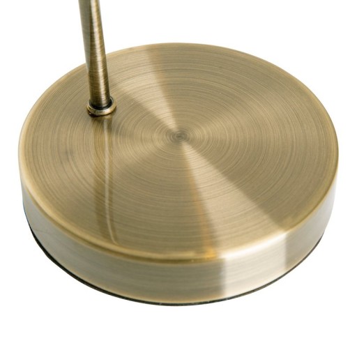 LED table lamp "Varna", table lamp made of brass -colored metal and iridescent glass, firmly built -in LEDs, 45 cm high, stylish lighting for living room, dining room or hallway