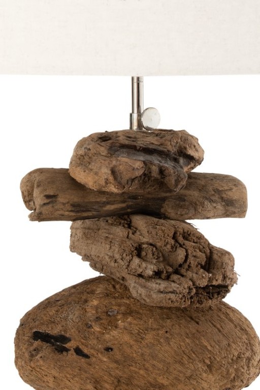 J-Line lamp - wood - natural/beige - large