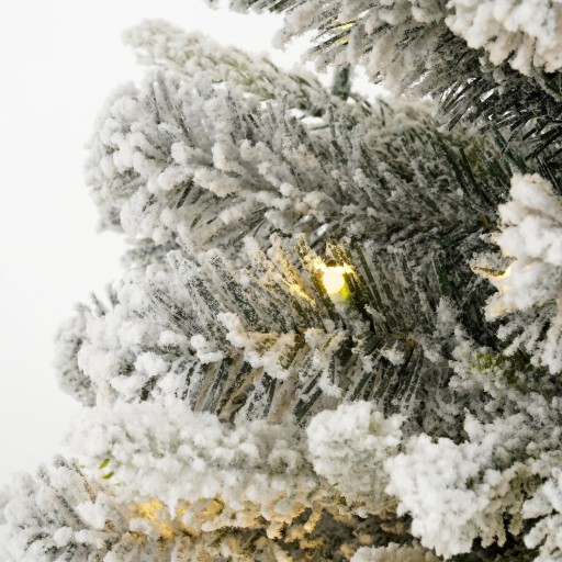 Grimshaw Kunstkerstboom in Pot met LED Verlichting en Timerfunctie - H60 x Ø45 cm - Groen