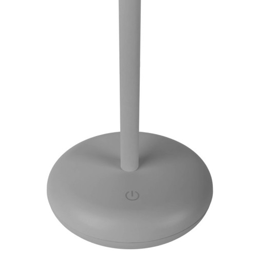 Battery light light "Pasi" for outside and inside, made of metal and plastic in gray, dimmable, with touch and memory function, approx. 26 cm high
