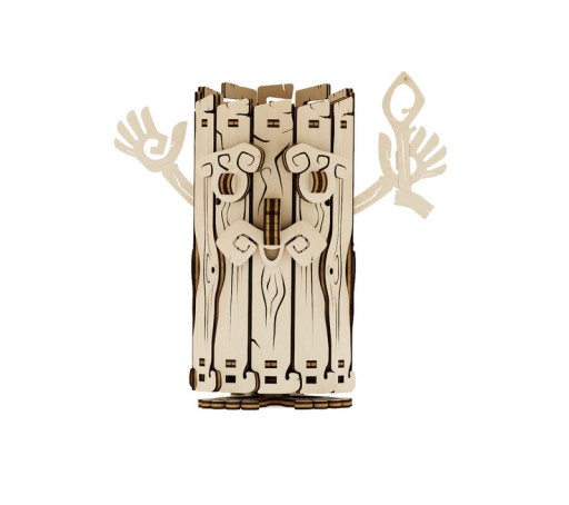 Mr. Playwood 3D Wooden Puzzle Forest Spirit Moneybox, 10605, 15x13x15cm.