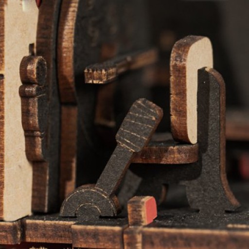 DIY 3D Wooden Model Construction Package, Steam Journey, Robotime, TGS01, 37.6x11.3x14.5cm