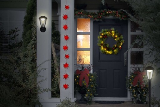 LED exterior base base "Clint", made of metal and plastic in black, with integrated LED, path lights