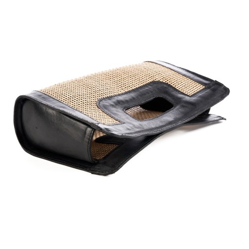 De Riviera Noir-clutch - natuurlijk zwart