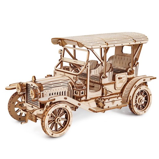 Wooden Puzzle 3D Vintage Car, Robotime, MC801, 19x9.2x11.5cm