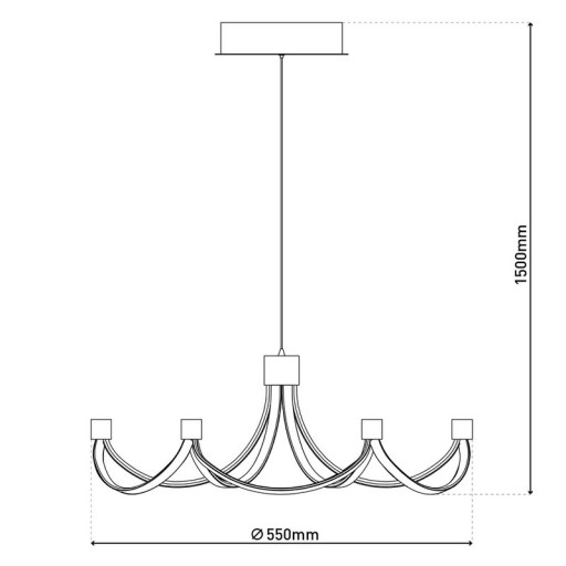 LED Pendelleuchte "FESTOS"
