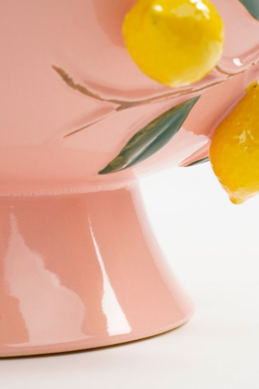 Melika Decoration Scale - H16 x Ø39 cm - Ceramics - Light pink