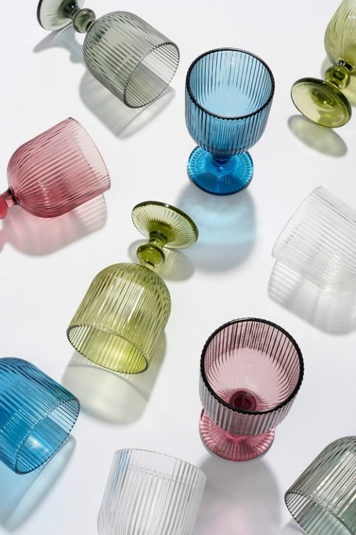 Merlot Wine Glass - Set of 6 - 250 ml - Glass - Transparent