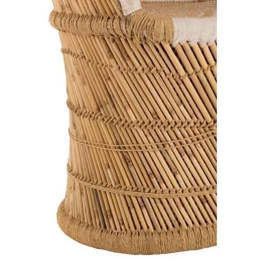 J-Line Rugsteun stoel voor volwassene - bamboe - naturel