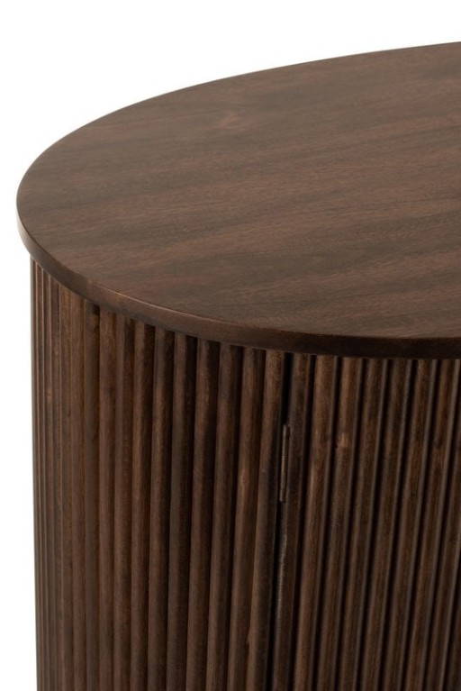 J-Line Cabinet Reyi Mango Wood Dark Brown