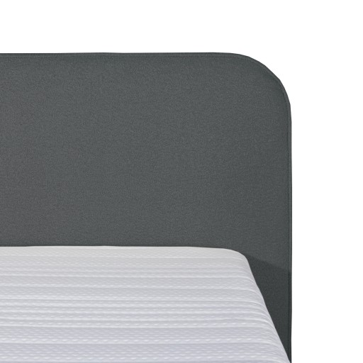 Mörgenn Bouclé Eenpersoons Boxspring Antraciet 90x210