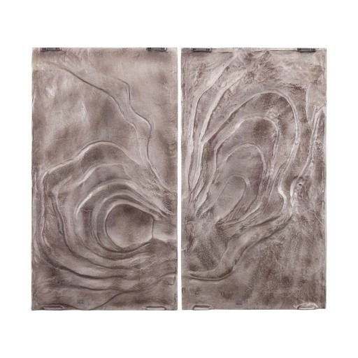 Erike Bronze Casted Alu Wall Panel Wave In 2 Parts