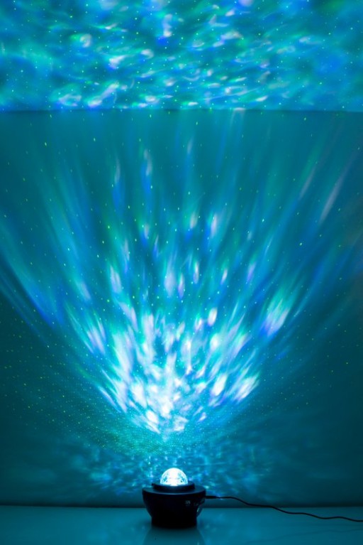 Atmospheric Galaxy LED projector, decorative lighting made of plastic, colorful, integrated LED, for inside