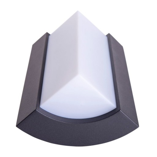 LED on the outside wall lamp "Rico" 14.8 cm high, made of metal and plastic in anthracite, with integrated LED