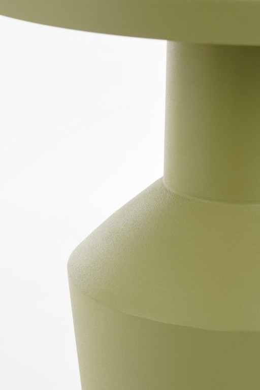 Feroza side table - H41 x Ø34 cm - Metal - Light green