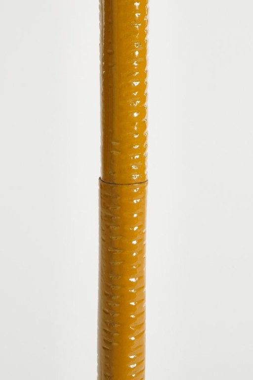 Colin Side Table - H58 x Ø34 cm - Recycled Aluminum - 100% FSC - Brown