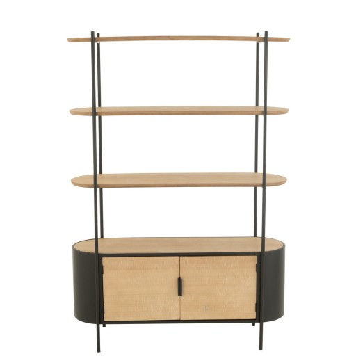 J-Line Rek Uvy Ijzer Naturel/Zwart