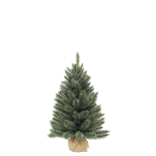 Forest Frosted Kunstkerstboom in Jute - H90 x Ø61 cm - Blauw