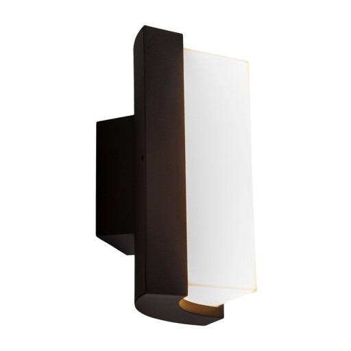 LED on the outside wall lamp "Rico" 14.8 cm high, made of metal and plastic in anthracite, with integrated LED