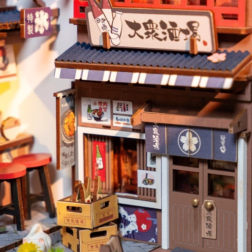 DIY Books Sakeran Sakera Wine Alley, Robottime, and TGB11