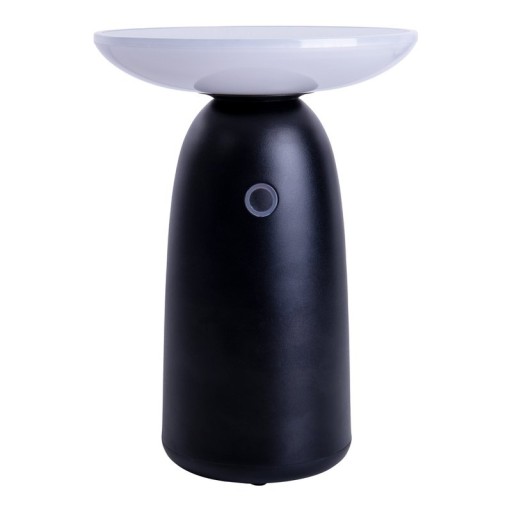 LED Solarleuchte "Ada" schwarz für Außen, LED Tischlampe aus Metall und Kunststoff 22,5 x 16 cm