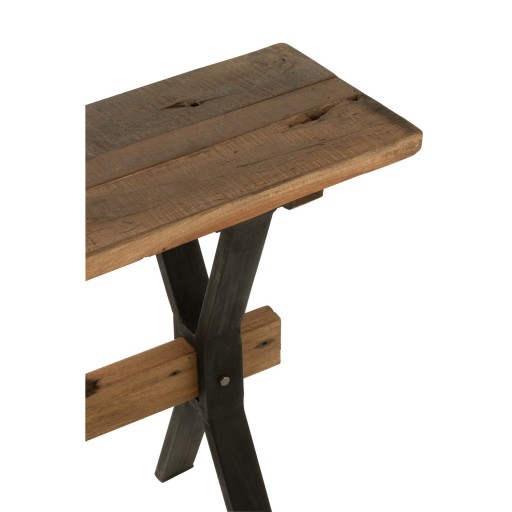 J-Line Console Verouderd Hout Bruin