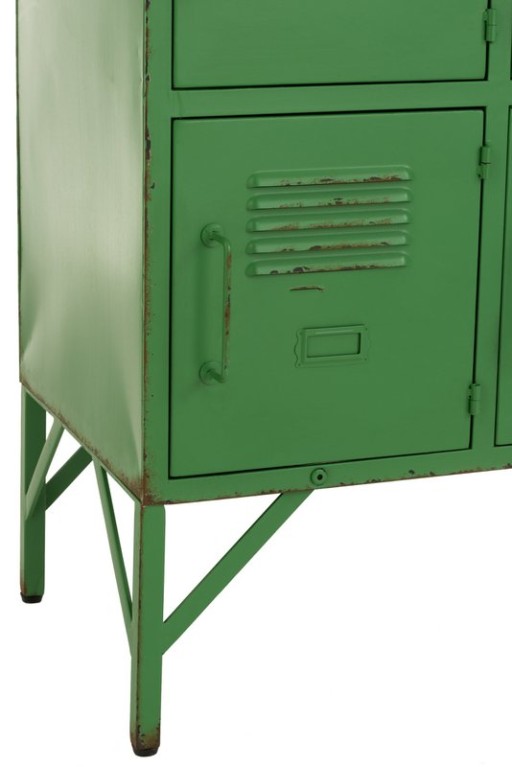 J-Line Cupboard 9 Doors Metal Green