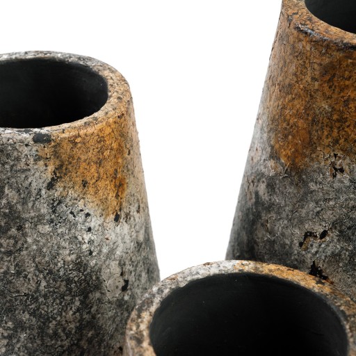 De Spookachtige Vaas - Antiek Grijs - M