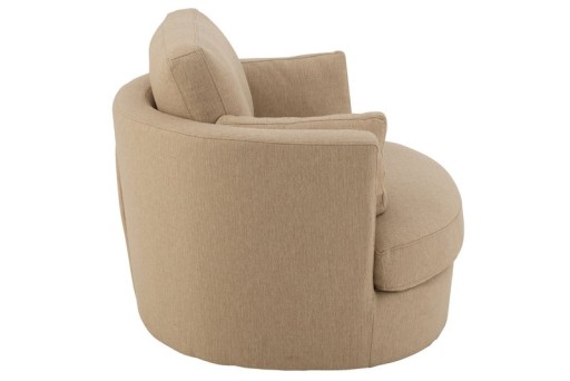 J-Line Lounge Chair Swiv Wood/Textile Beige