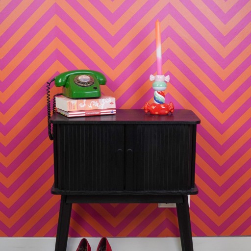 Kandelaar- Stapled Toffee Candy- Multi Colour-13x7x20cm