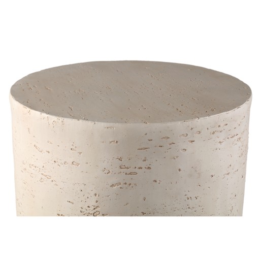 Chandar Cream MgO Round Side Table
