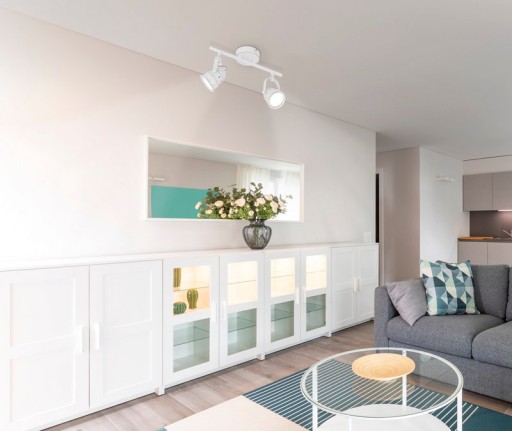 2 -Ser LED ceiling spot "Shabspo" 2x GU10, max. 20W per base, 30 cm long