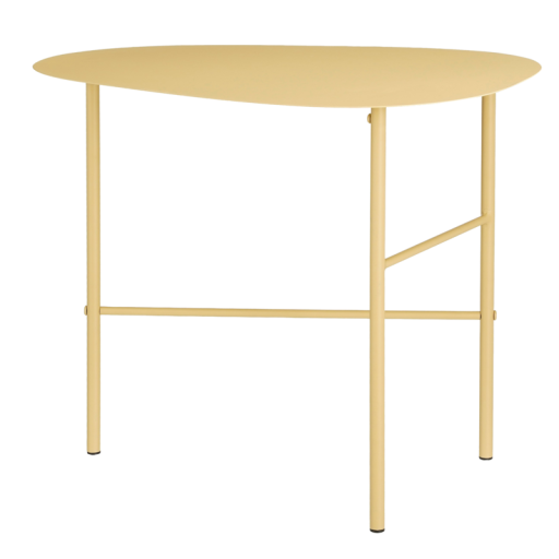 Fonda Bijzettafel | Side table L56 x B38 x H48 cm | Metaal - Lichtgeel