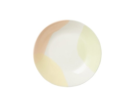 J-Line Diep Punt bord - porselein - mix - 4 stuks