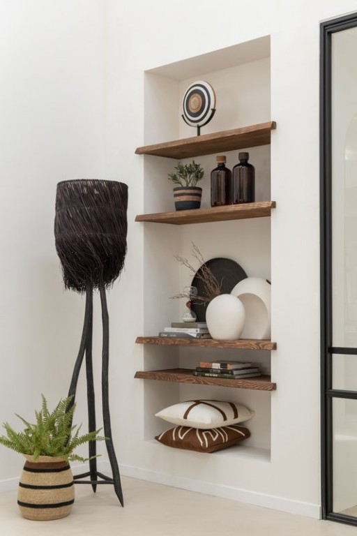 J-Line lamp Branches Arthur - wood - brown - large