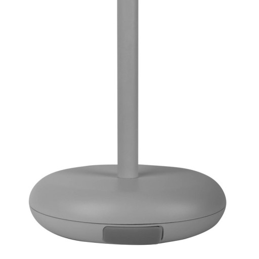 Battery light light "Pasi" for outside and inside, made of metal and plastic in gray, dimmable, with touch and memory function, approx. 26 cm high