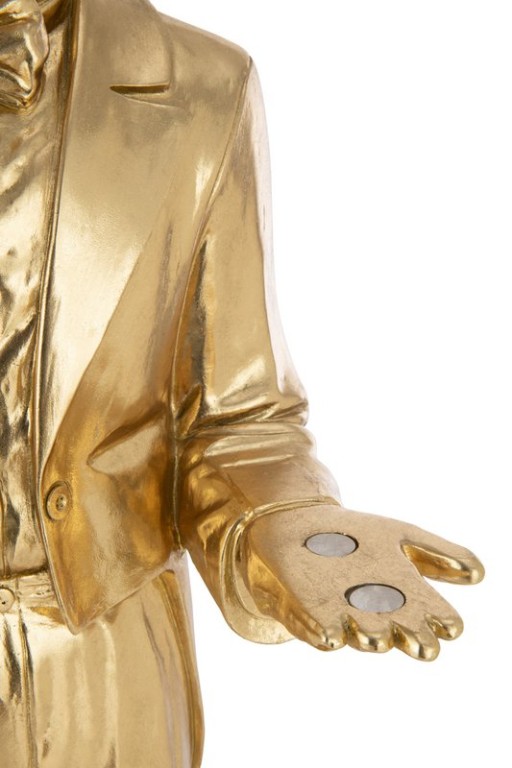 J-Line decoratie Hert Ober Plateau - polyresin - goud