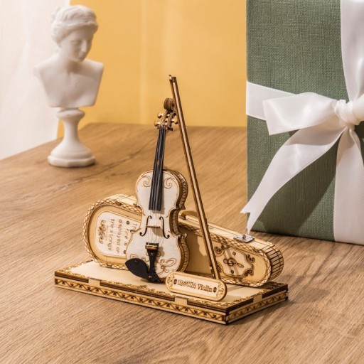 Robotime, Houten Puzzel 3D Violin Capriccio, TG604K, 14,5x7,5x15cm