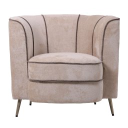 John Beige Fauteuil Aphrodite 3 Stripe