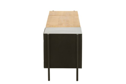 J-Line TV cabinet Tina - wood/iron - black/natural