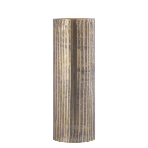 Jowad Antique Gold Alu Sheet Candle Holder Rib L