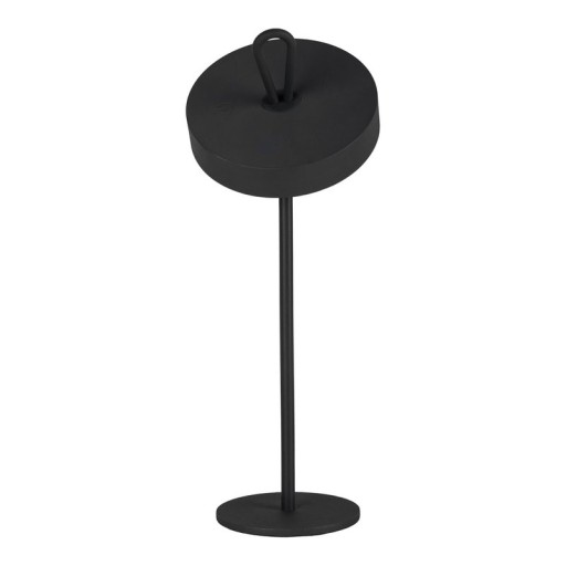 LED battery table lamp magnetically "Ella" for outside and inside, made of metal and plastic in black, 35 cm high