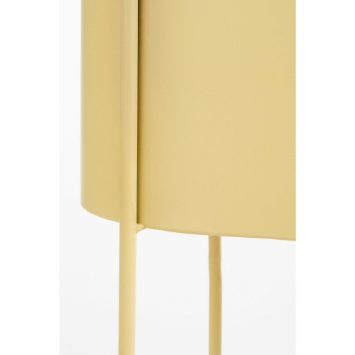 Moritz Bloempot op Standaard - L55 x B24 x H65 cm - IJzer - Beige