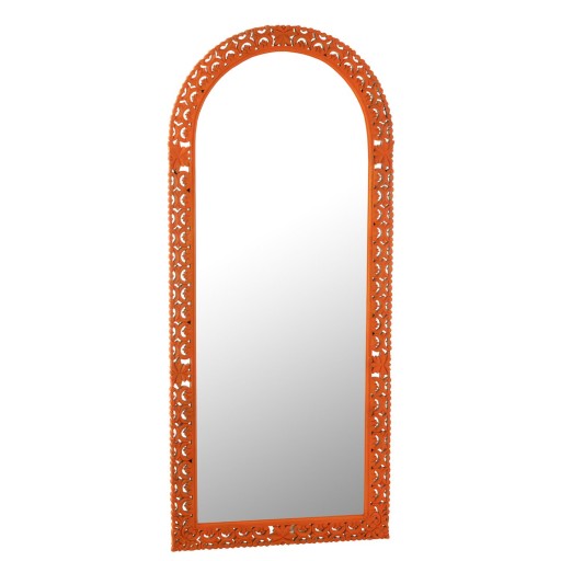 J-Line Spiegel Gekerfd Mumbai Mango Hout Mix