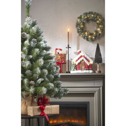 Empress Kunstkerstboom in Jute - H90 x Ø71 cm - Frosted Green