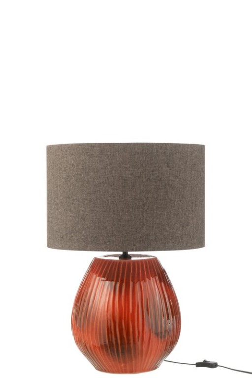 J-Line Lamp Akane Ceramic Red Small