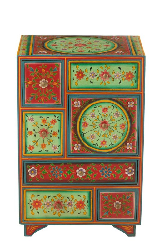 J-Line Cabinet 7 drawers Mumbai Mango Wood Mix