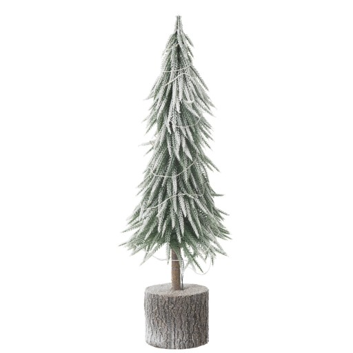 J-Line Kerstboom A+Led Kunststof Sneeuw Groen Large