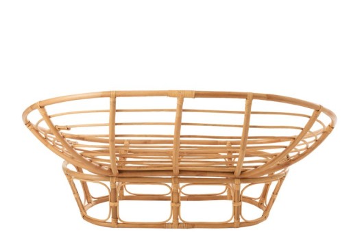 J-Line Rattan sofa - with cushion - jute/textile - natural