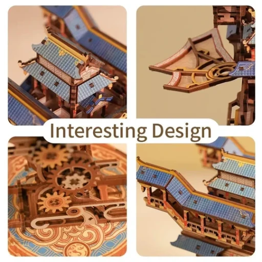 Tonecheer, DIY 3D Houten Puzzel Wind Voyager, TQ421, 29,8x7,1x20cm